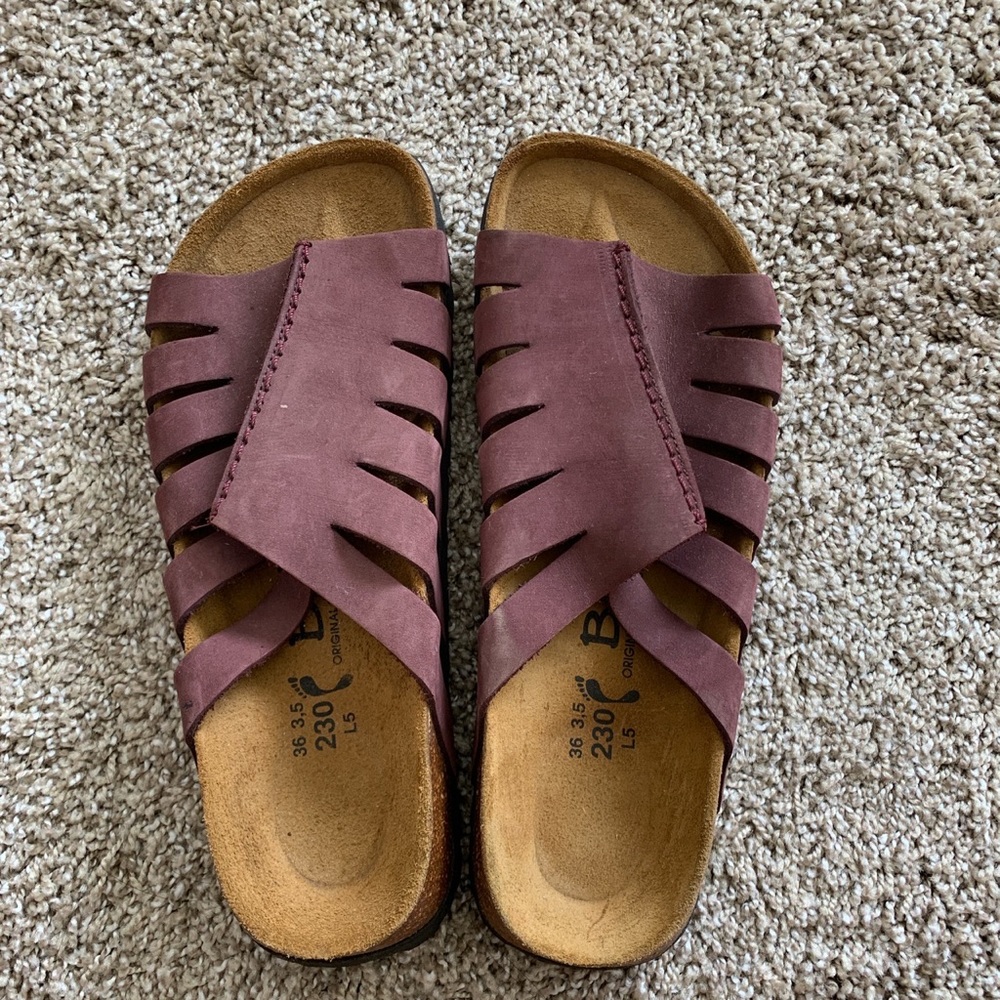 Purple sandals